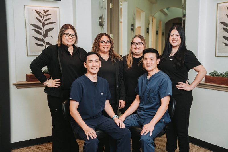 Staff photo with Dr. Lee and Dr. Ho